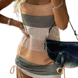 Robe en laine sans manches à lacets