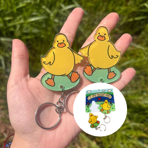 Porte-clés couple de canards