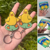 Porte-clés couple de canards