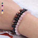 Bracelet combiné en agate naturelle