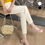 Pantalon harem décontracté à taille haute