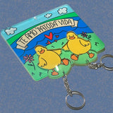 Porte-clés couple de canards