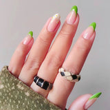 Ongles pressés à la fleur de printemps(24pièces)
