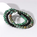 Bracelet combiné en agate naturelle