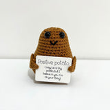 🥔Drôle de cadeau tricoté Positive Potato🥔