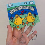 Porte-clés couple de canards
