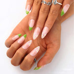 Ongles pressés à la fleur de printemps(24pièces)