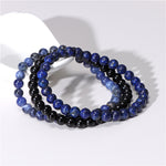 Bracelet combiné en agate naturelle