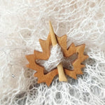Broche avec Motif Animal en Bois (Clip de Chandail)