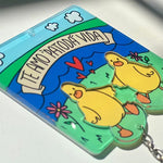 Porte-clés couple de canards