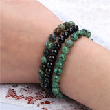 Bracelet combiné en agate naturelle