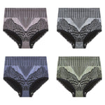 Nouvelle culotte en coton taille haute en dentelle pour femme