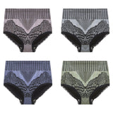 Nouvelle culotte en coton taille haute en dentelle pour femme
