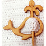 Broche avec Motif Animal en Bois (Clip de Chandail)