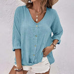 Cardigan en Mousseline de Soie à col en V