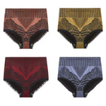 Nouvelle culotte en coton taille haute en dentelle pour femme