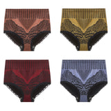 Nouvelle culotte en coton taille haute en dentelle pour femme