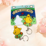 Porte-clés couple de canards