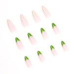 Ongles pressés à la fleur de printemps(24pièces)