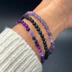 Bracelet combiné en agate naturelle