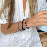 Bracelet combiné en agate naturelle