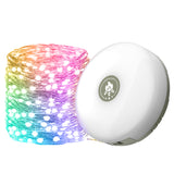 Guirlande lumineuse escamotable portative imperméable extérieure