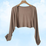 Cardigan en lin tricoté sans boutons