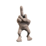 Doigt de la main avec jambes