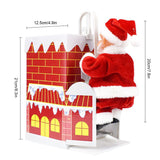 🎅Jouets musicaux électriques pour le Père Noël grimpant à la cheminée🎄