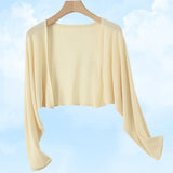 Cardigan en lin tricoté sans boutons