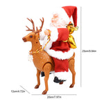 🎅Jouets musicaux électriques pour le Père Noël grimpant à la cheminée🎄