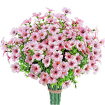 Fleurs de simulation violettes