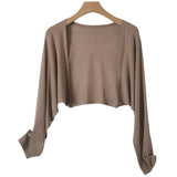 Cardigan en lin tricoté sans boutons