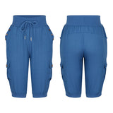 Pantalon Cargo à Cordon de Serrage pour Femmes