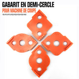 Jeu de 4 Mèches Arrondies Moules