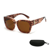 Lunettes de Soleil Carrées Polarisées avec Design Enveloppant