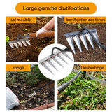 Râteau de désherbage horticole multifonctionnel