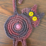 🐱Dessous de Verre en Tricot de Cul de Chat Mignon