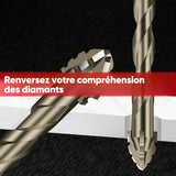 Foret excentrique denté à quatre lames