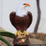 Poteau solaire de jardin à figure d'aigle
