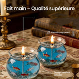 Bougie parfumée mini aquarium à bulles