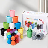 Gobelets de tri par couleur