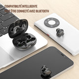 Casque d'écoute Bluetooth à clip à conduction osseuse