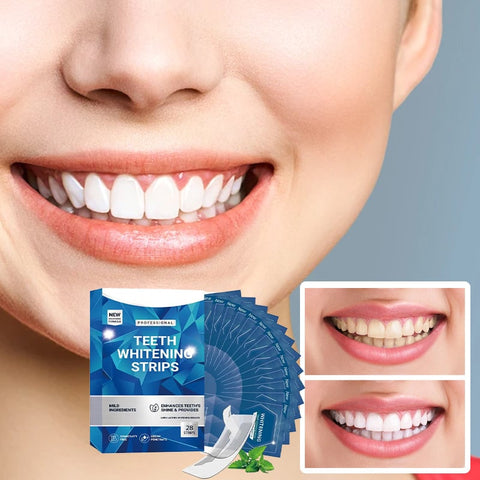 Tiras blanqueadoras dentales: rápidas. Suaves. Sin residuos.