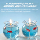 Bougie parfumée mini aquarium à bulles