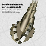 Taladro excéntrico con sierra de cuatro cuchillas