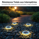 Lampes solaires à disque mosaïque