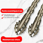Foret excentrique denté à quatre lames