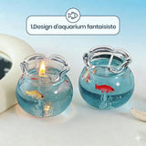 Bougie parfumée mini aquarium à bulles