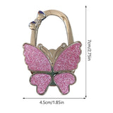 Crochet de sac pliable en forme de papillon